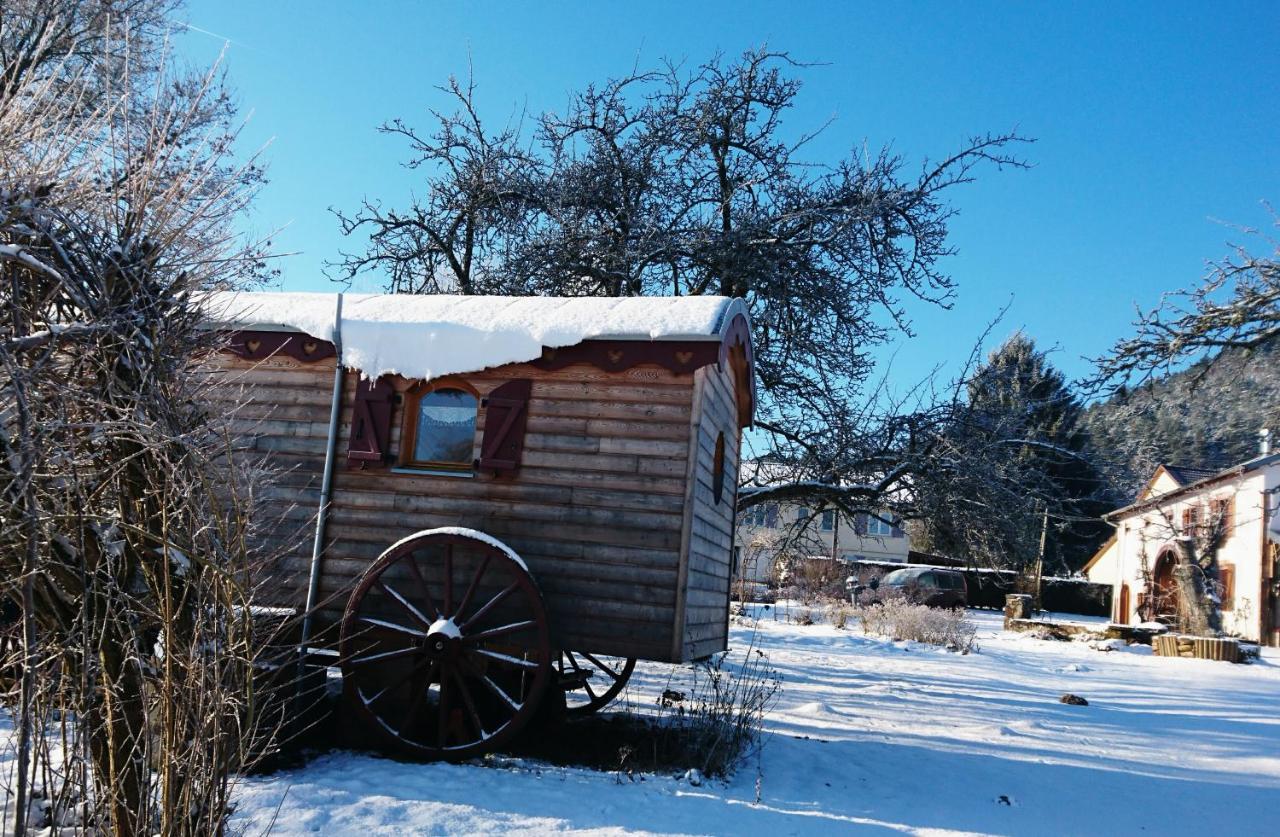 Roulotte Le Temps De Rever Bed & Breakfast Saint-Michel-sur-Meurthe Dış mekan fotoğraf