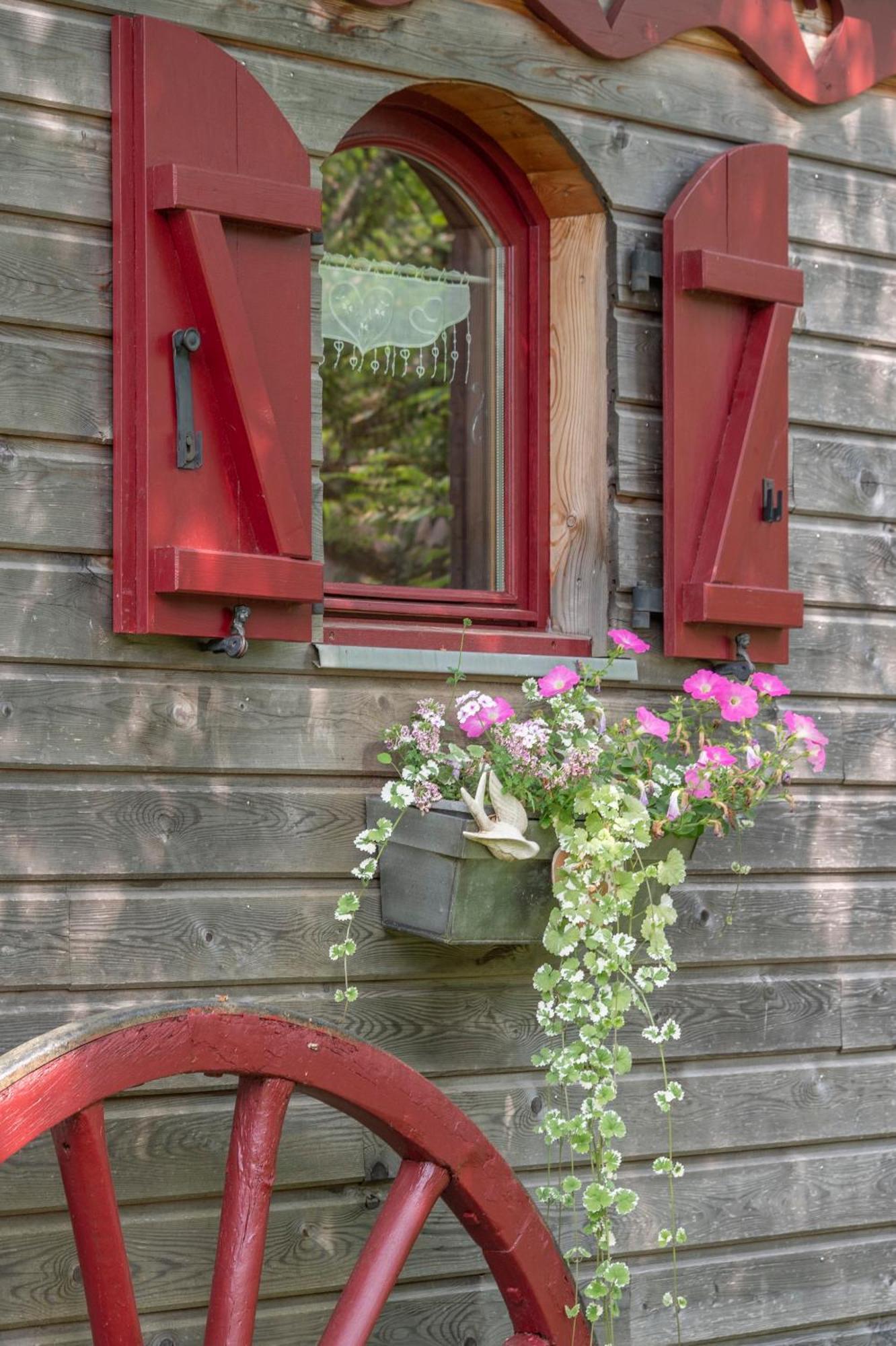 Roulotte Le Temps De Rever Bed & Breakfast Saint-Michel-sur-Meurthe Dış mekan fotoğraf